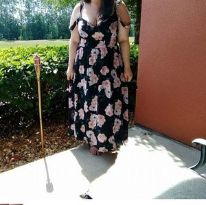 floral maxi dress size 2x